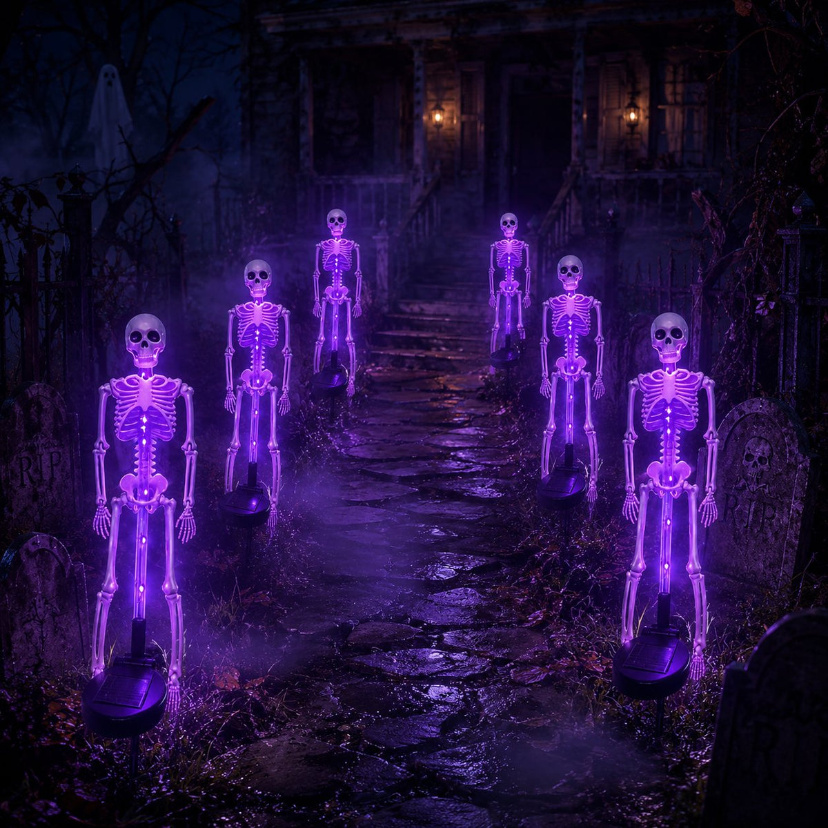 Ventayo – LED-skeletpynt til haven