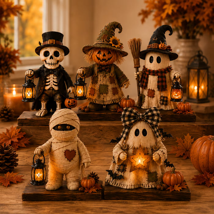 Ventayo – Rustikales Halloween-Dekorationsset für Regale