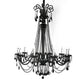 Black Palace Candle Branch Crystal Chandeliers Light