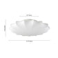 3-Light Modern Flush Mount Ceiling Light with Silk Lampshade