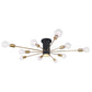 Mid Century Semi Flush Mount Sputnik Light
