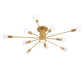 Mid Century Semi Flush Mount Sputnik Light