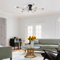 Mid Century Semi Flush Mount Sputnik Light