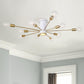 Mid Century Semi Flush Mount Sputnik Light