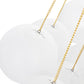 Contemporary 3-Light Cluster Glass Globe Frosted Bubble Chandelier