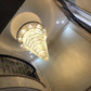 Classical Rustic Spiral Shining Crystal Chandelier