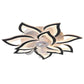 Creative Flower Shaped Three Step Dimming LED Ceiling Fan Lights Chandelier