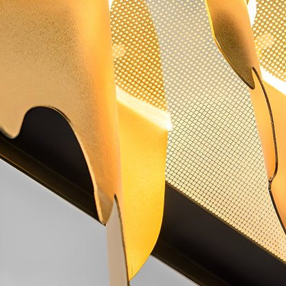 Creative Iceberg Design Metal Circular Stepless Dimming LED Light Chandelier