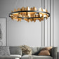 Creative Iceberg Design Metal Circular Stepless Dimming LED Light Chandelier