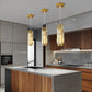 Creative Iron Crystal Glass Industrial Chandelier Pendant Lights Ceiling Lamp