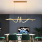 Creative Strip LED Stepless Dimming Kitchen Pendant Lighting Decorative Chandelier Ceiling Lamp Lighting