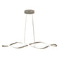 Creative Waves Stepless Dimming LED Electroplating Modern Chandelier