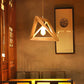 Creative Wood Frame Geometric Minimalist Chandelier Ceiling Pendant Lamp