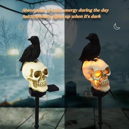 Ventayo – Animated Solar Skull Garden Stake