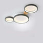 Round Flush Mount Ceiling Light White Gray Green Bedroom