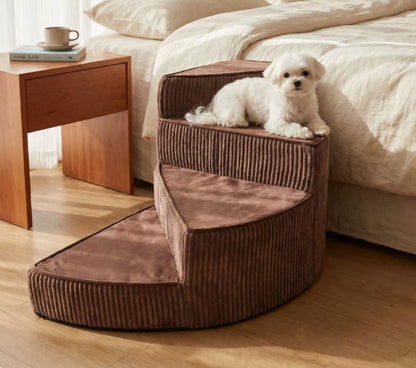 Hudson & Jurgen – Comfort Steps | Orthopedische hondentrap voor het bed met antislip-schuimontwerp | Ruimtebesparende oplossing voor de mobiliteit van huisdieren