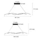 Double Wavy Minimalist LED Creative Modern Chandelier Light