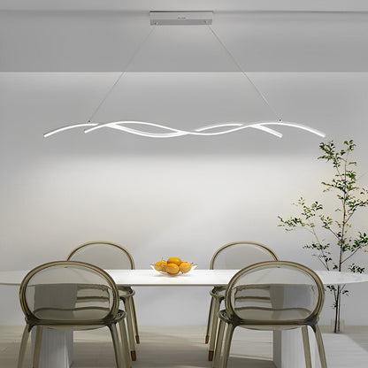 Double Wavy Minimalist LED Creative Modern Chandelier Light