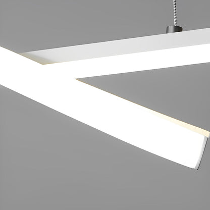 Double Wavy Minimalist LED Creative Modern Chandelier Light