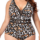 V Neck Swimsuit for Women - Plus Size Bathing Suit