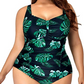 Women Vintage Swimsuit - Plus Size One Piece Swimwear
