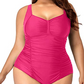 Women Vintage Swimsuit - Plus Size One Piece Swimwear