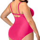 Women Vintage Swimsuit - Plus Size One Piece Swimwear