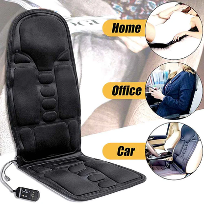 8 Mode Massage Chair Pad With Heated Back Neck Cushion
