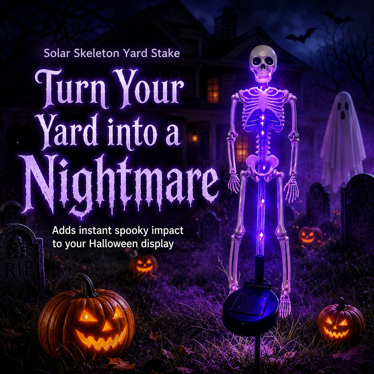 Ventayo – LED-skeletpynt til haven