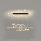 Contemporary Pendant Light Double-C Gold/Black Dining Room