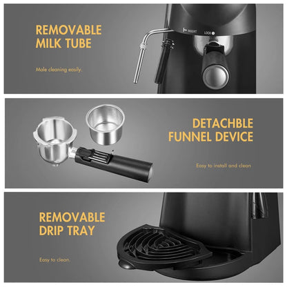 3.5 Bar espressomaskine med indbygget dampstav