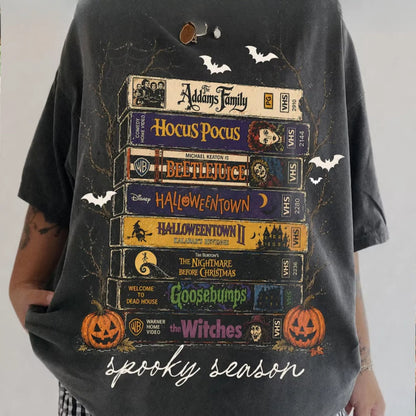 Ventayo – T-shirt med vintagegrafik til den uhyggelige sæson