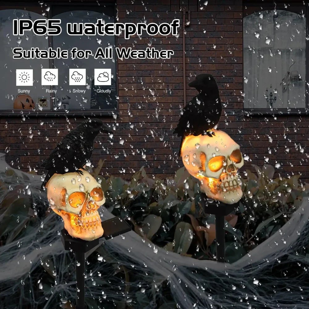 Ventayo – Animated Solar Skull Garden Stake