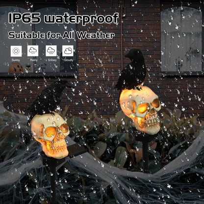 Ventayo – Animated Solar Skull Garden Stake