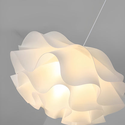 Blomstformet tre-trins dæmpbar LED hvid lysekrone pendel lampe