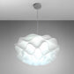 Flower Shaped Three-step Dimming LED White Chandelier Pendant Light