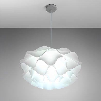 Blomstformet tre-trins dæmpbar LED hvid lysekrone pendel lampe