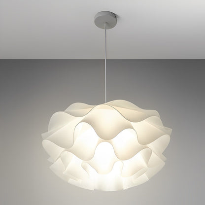 Blomstformet tre-trins dæmpbar LED hvid lysekrone pendel lampe