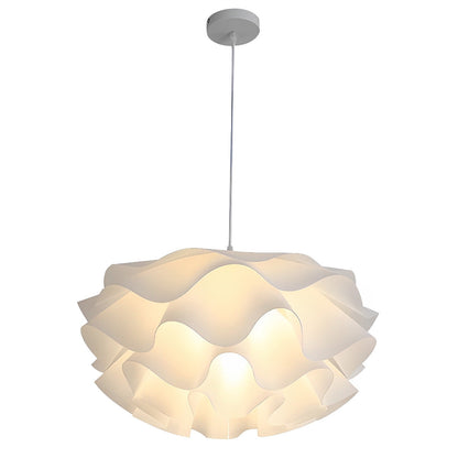 Blomstformet tre-trins dæmpbar LED hvid lysekrone pendel lampe