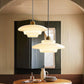 Mid Century Art Milk White Glass Pendant Light