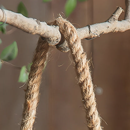Handmade Bamboo Hanging Candle Lantern Candleholder