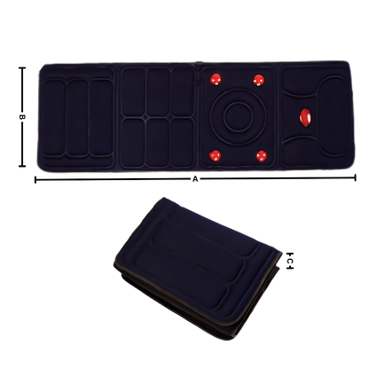 Full Body Heated Massage Pad - Vibration Back Massage Mat
