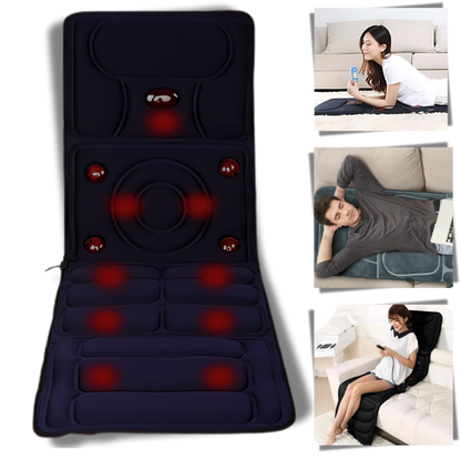 Full Body Heated Massage Pad - Vibration Back Massage Mat