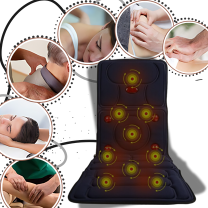 Full Body Heated Massage Pad - Vibration Back Massage Mat
