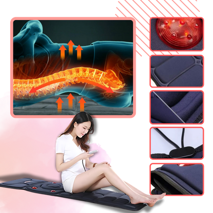 Full Body Heated Massage Pad - Vibration Back Massage Mat