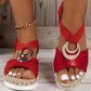 Women Sandal Breathable Arch Support Wedge Slip