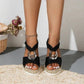 Women Sandal Breathable Arch Support Wedge Slip