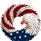 Eagle Wreath Easter Independence Day Decorations
