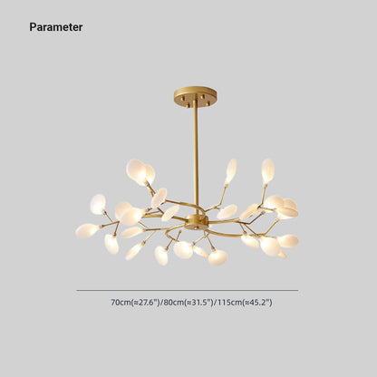 Firefly Art Deco loftlampe lysekrone sort/guld stue