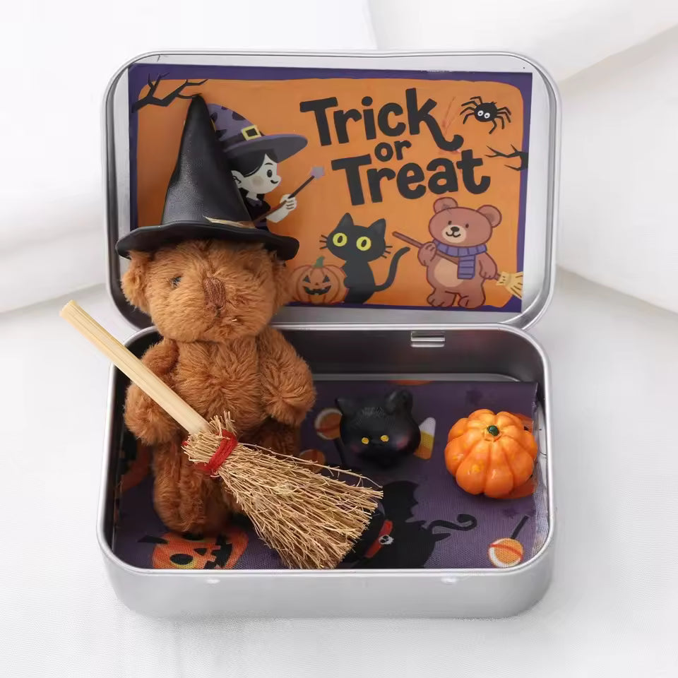 Ventayo – Halloween-cadeaudoos met teddybeer